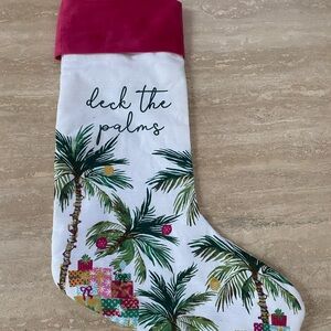 Unique Tropical Christmas Stocking Palm Trees California Florida Island Design